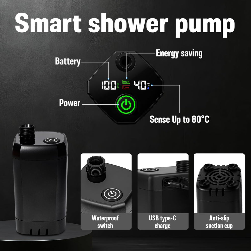 Adjustable shower head with four spray modes