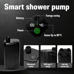 Adjustable shower head with four spray modes