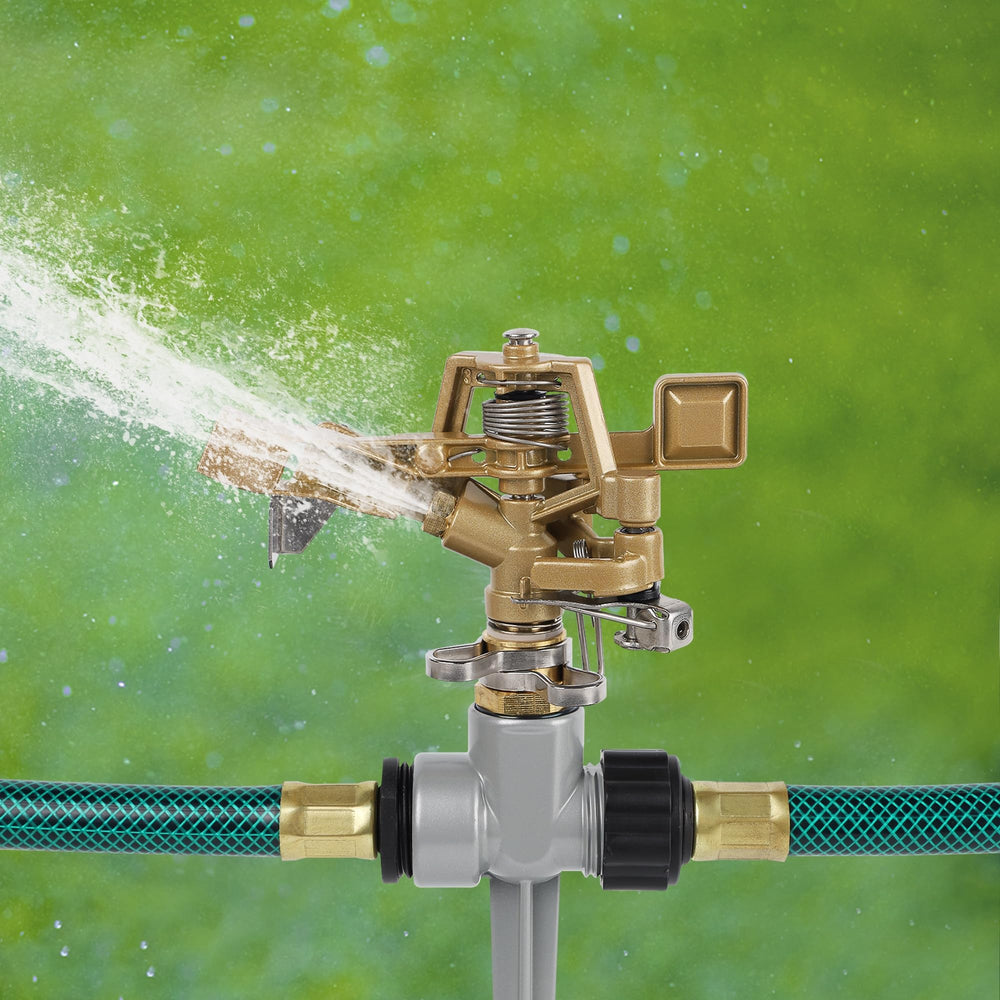 Adjustable spray pattern on Biswing sprinkler
