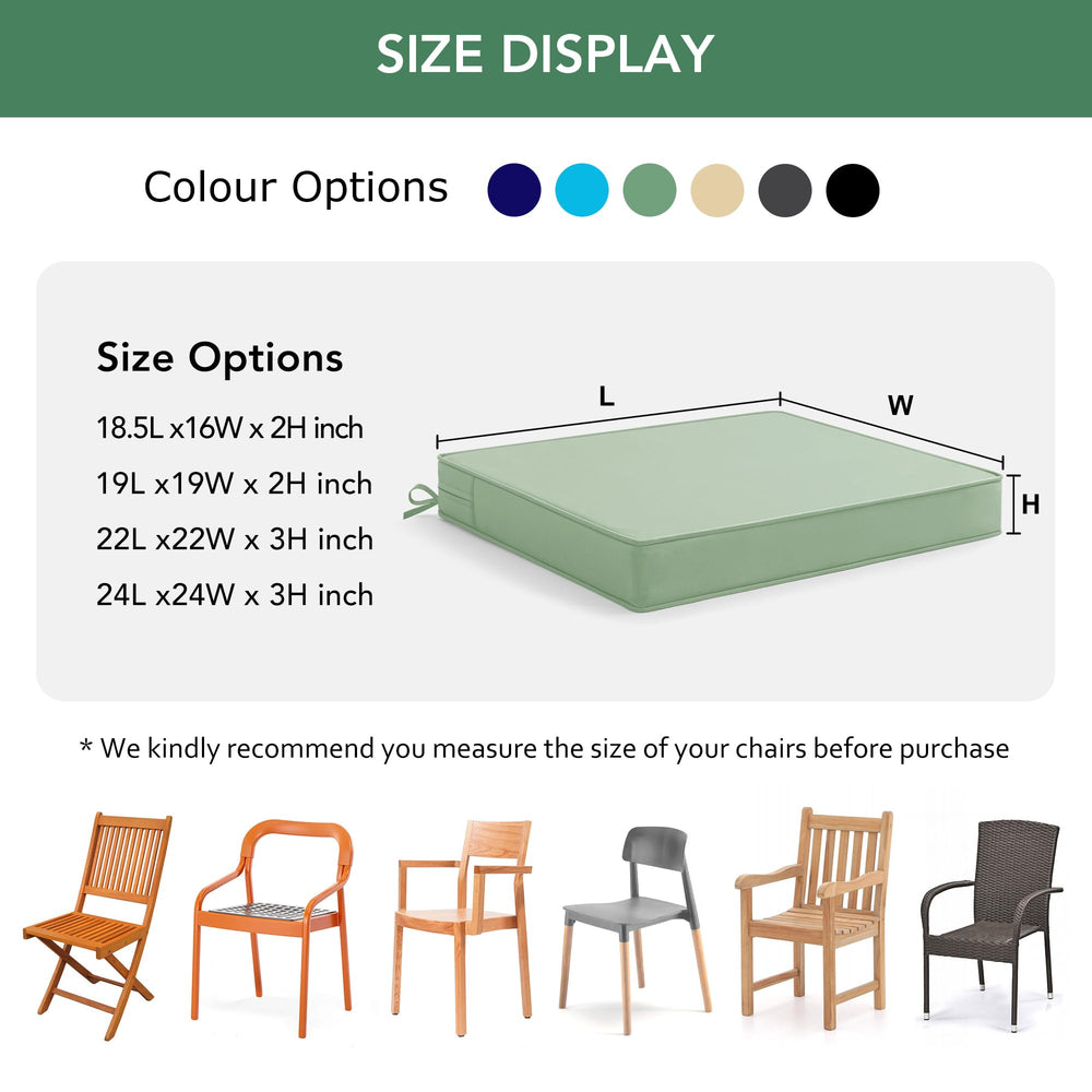 Adjustable straps on Summsun outdoor chair cushion