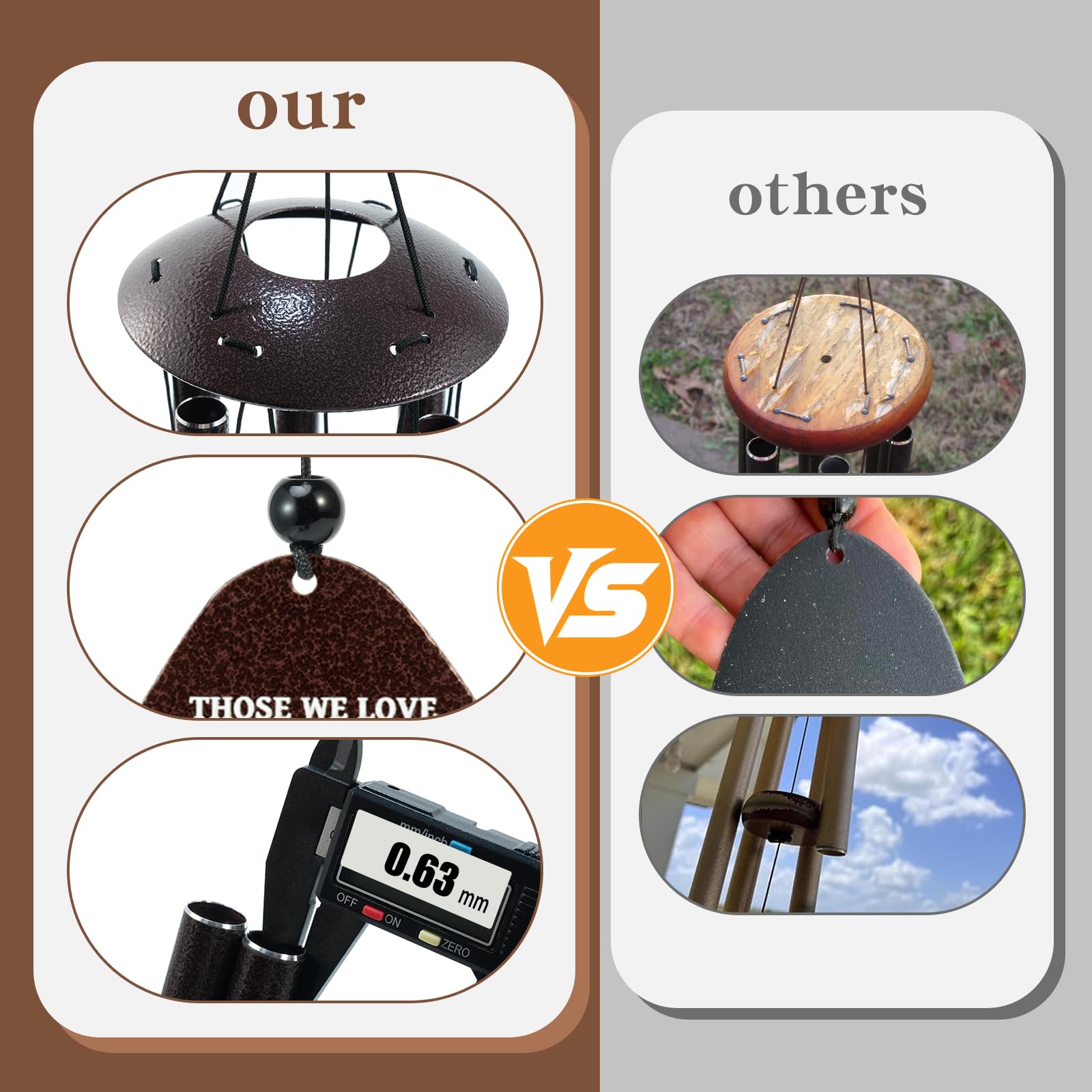 adjustable striker of the wind chimes for sound customization