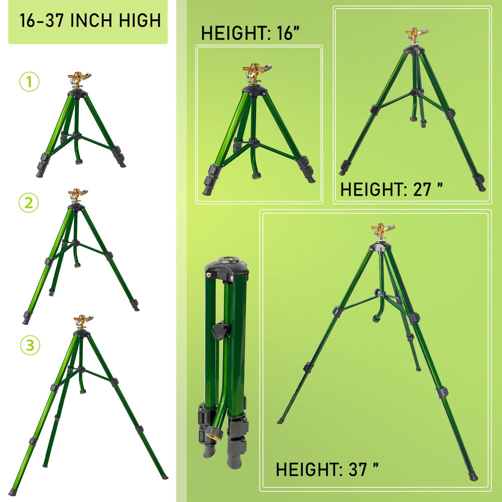 Adjustable tripod base of Hourleey sprinkler