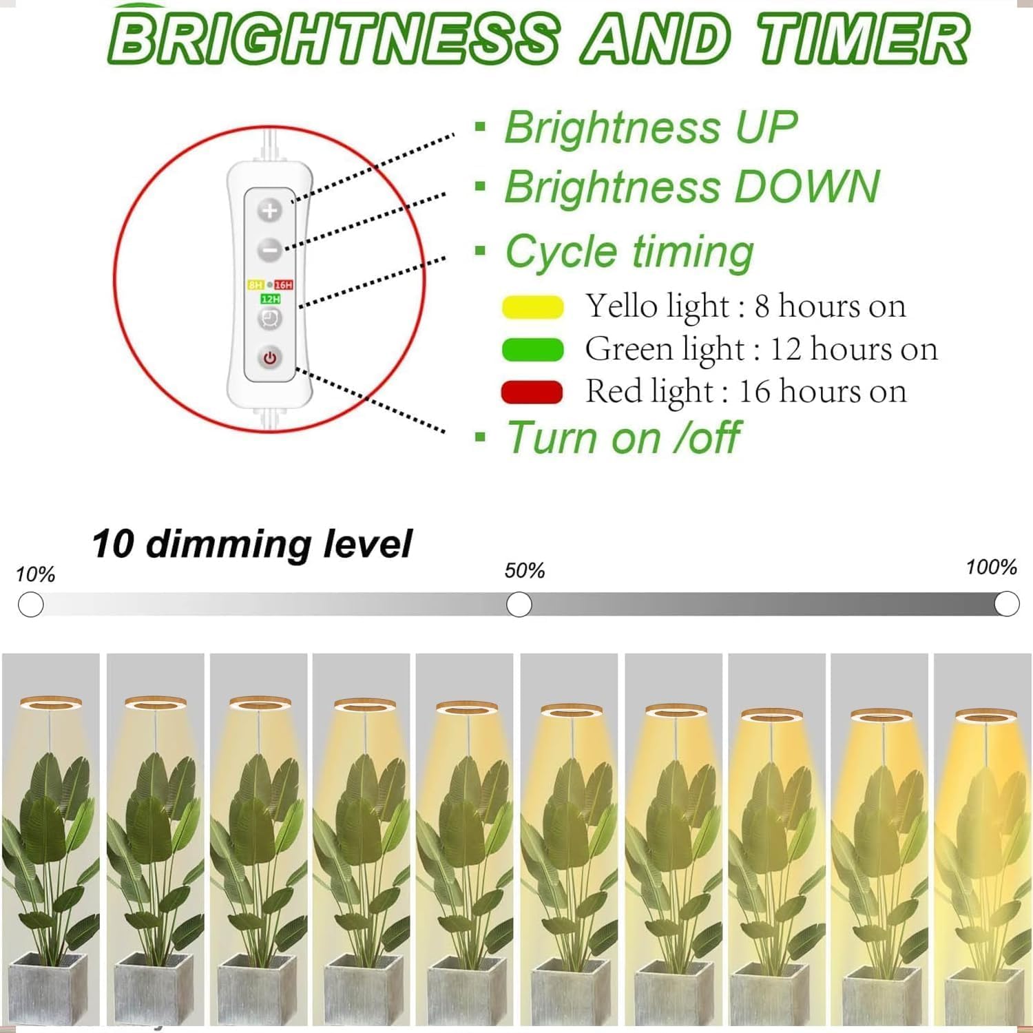 adjustable yadoker grow light height extension