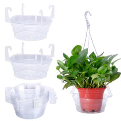 Adnee 8 inch hanging plant water catcher tray front view