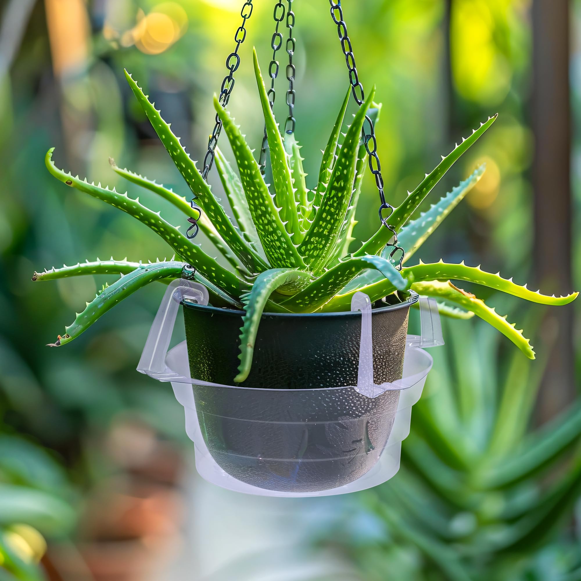 Adnee hanging plant water catcher tray texture close-up