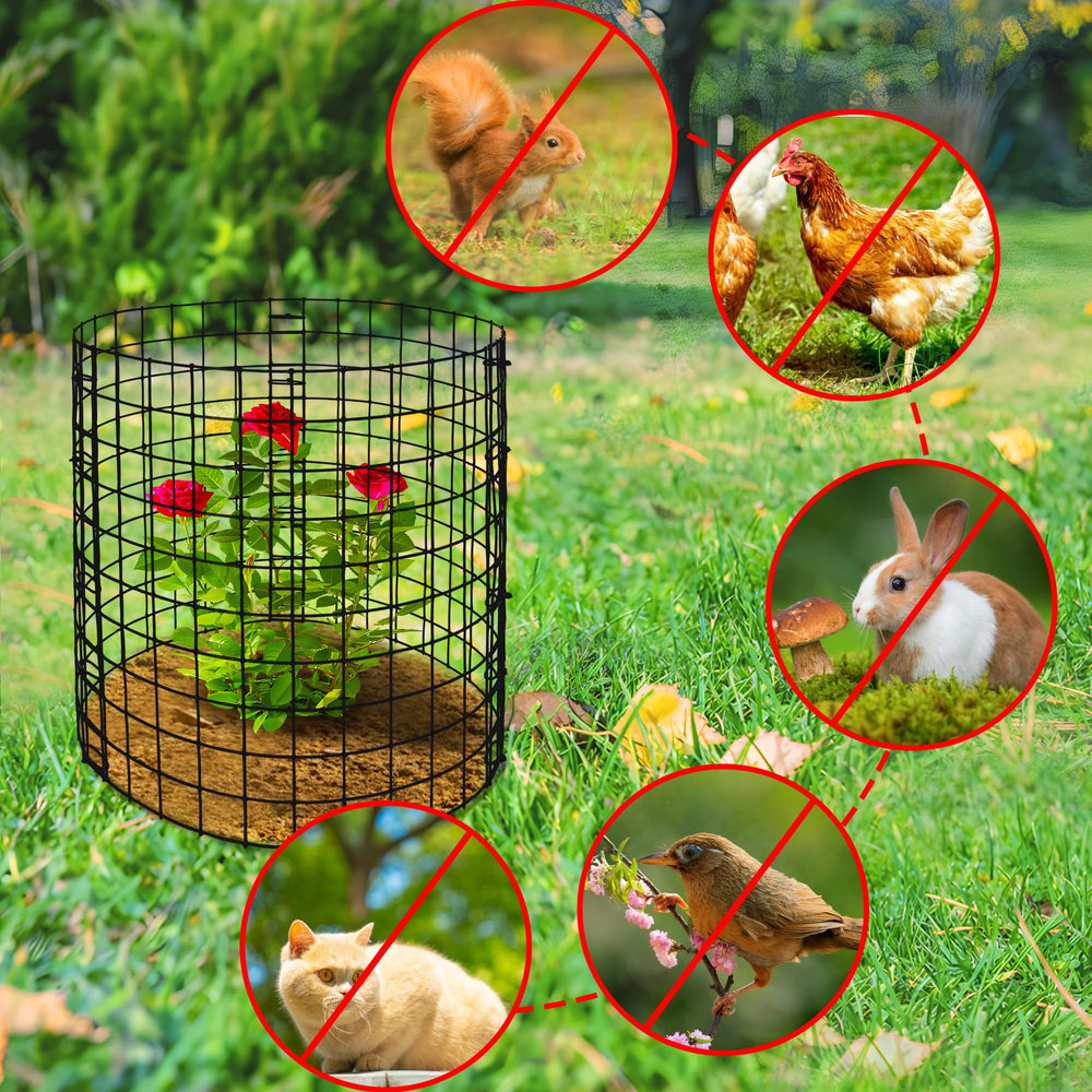 Adnee Plant Protector Cages stacked for storage