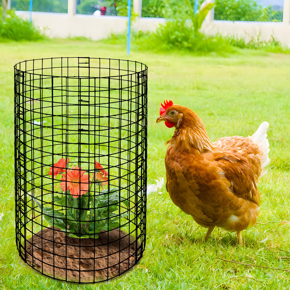 Adnee Plant Protector Set with plants inside cages