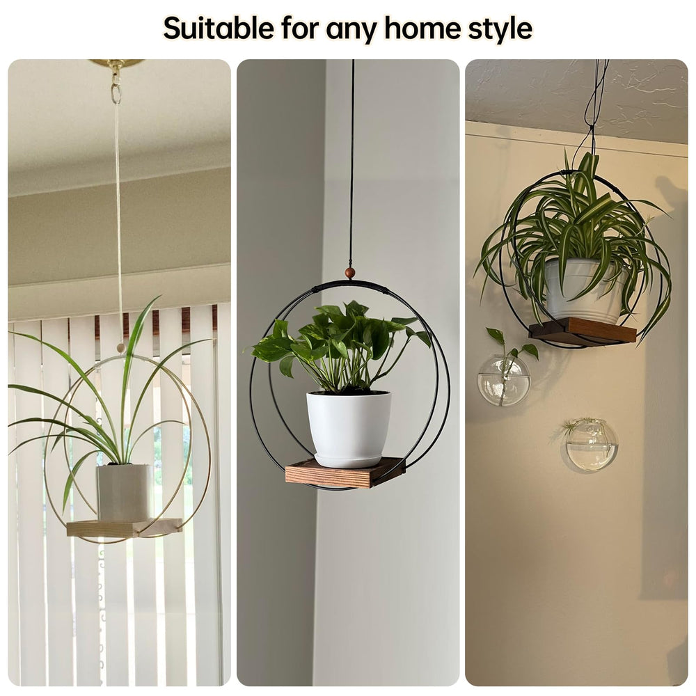 Adnkwolivt Hanging Planters being installed with thumbtacks