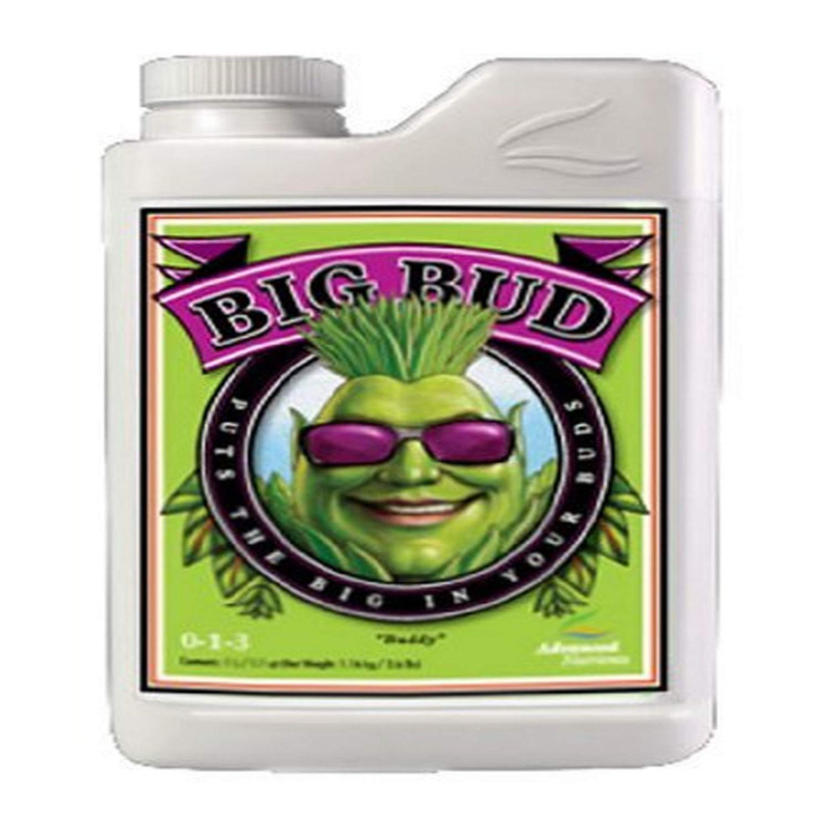 Advanced Nutrients Big Bud Liquid Fertilizer 1-Litre bottle front view