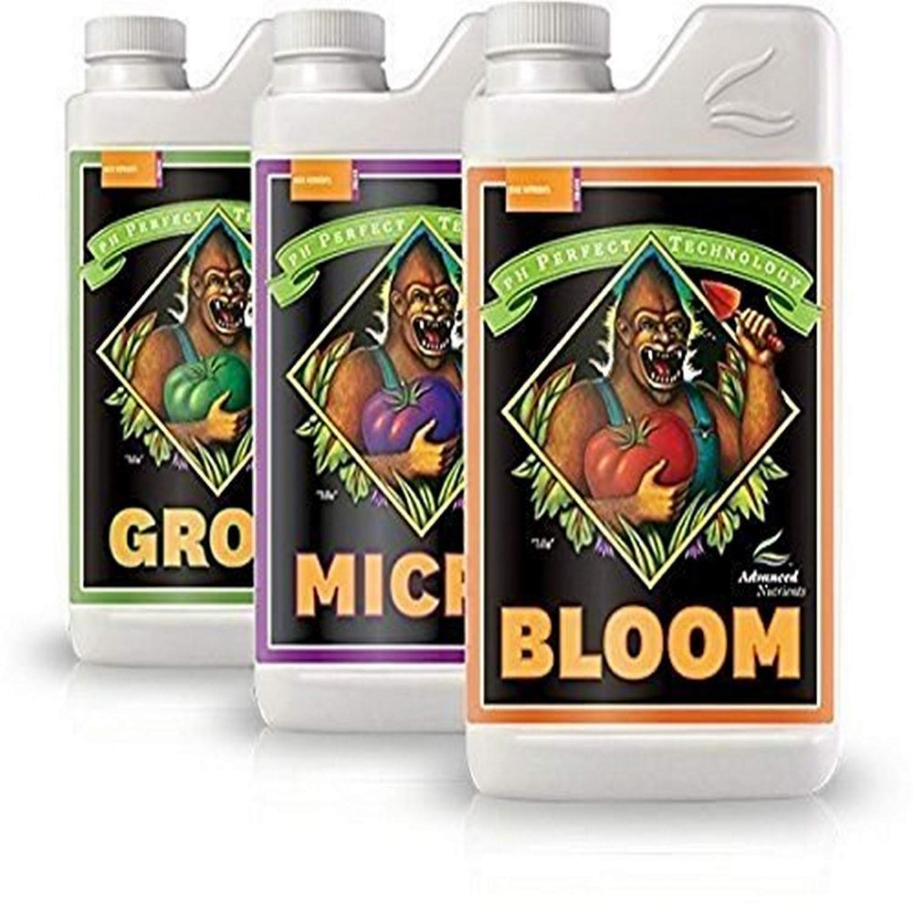 Advanced Nutrients Bloom, Micro, Grow Fertilizer Bundle 500ml front view