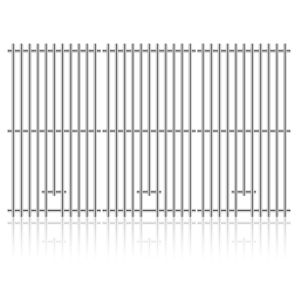 Adviace stainless steel grill grates for Kitchenaid 720-0787D, front view
