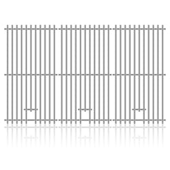 Adviace stainless steel grill grates for Kitchenaid 720-0787D, front view
