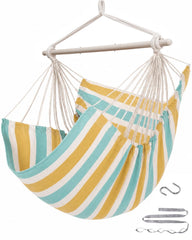 ADVOKAIR Hammock Chair Swing in Meadow Sunrise front view
