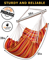 ADVOKAIR Hammock Chair Swing with adjustable strap setup