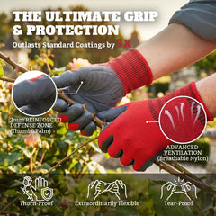 Aegend Gardening Gloves in use during gardening tasks