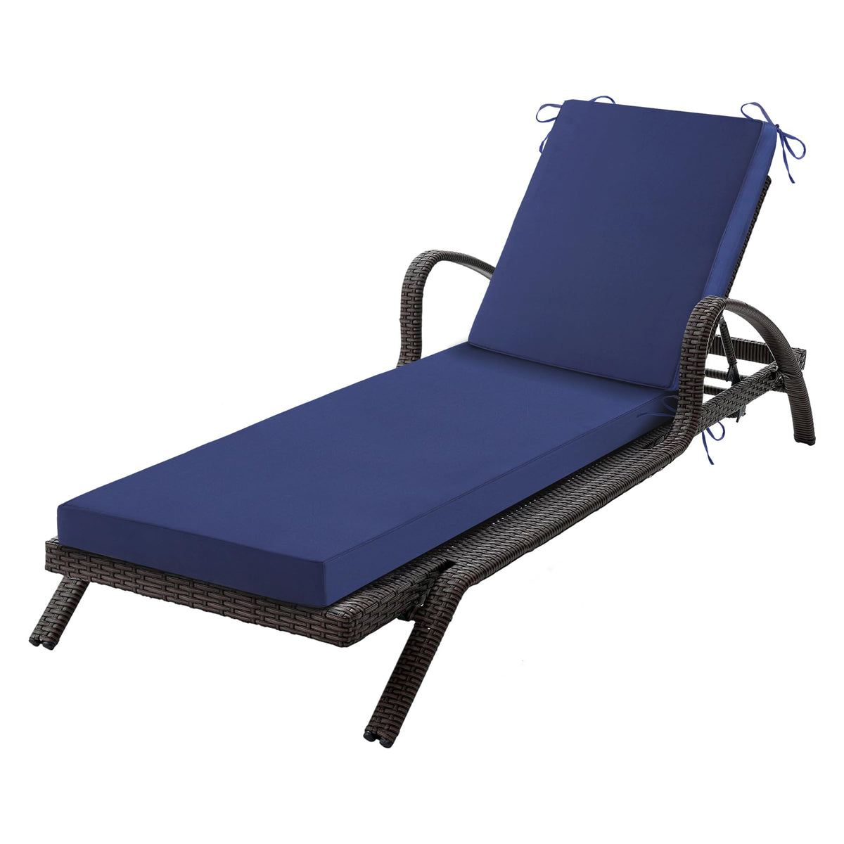 Aegisun Chaise Lounge Cushion Navy Blue front view