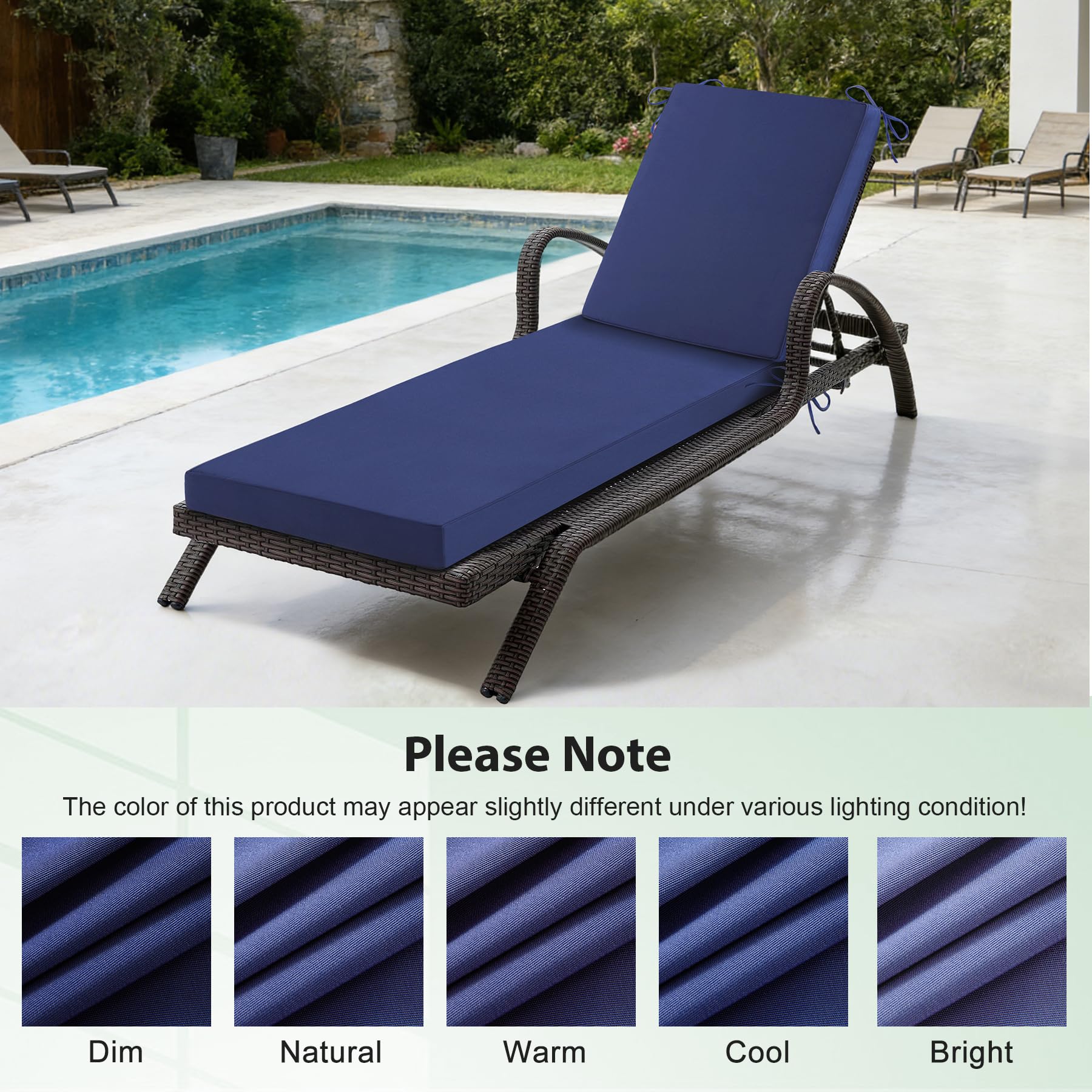 Aegisun Chaise Lounge Cushion on the beach