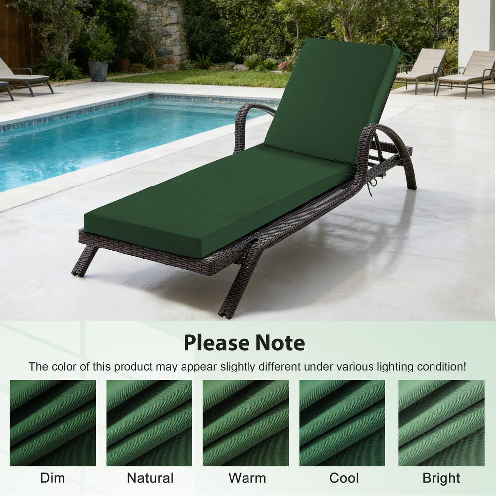 Aegisun Chaise Lounge Cushion side view displaying thickness