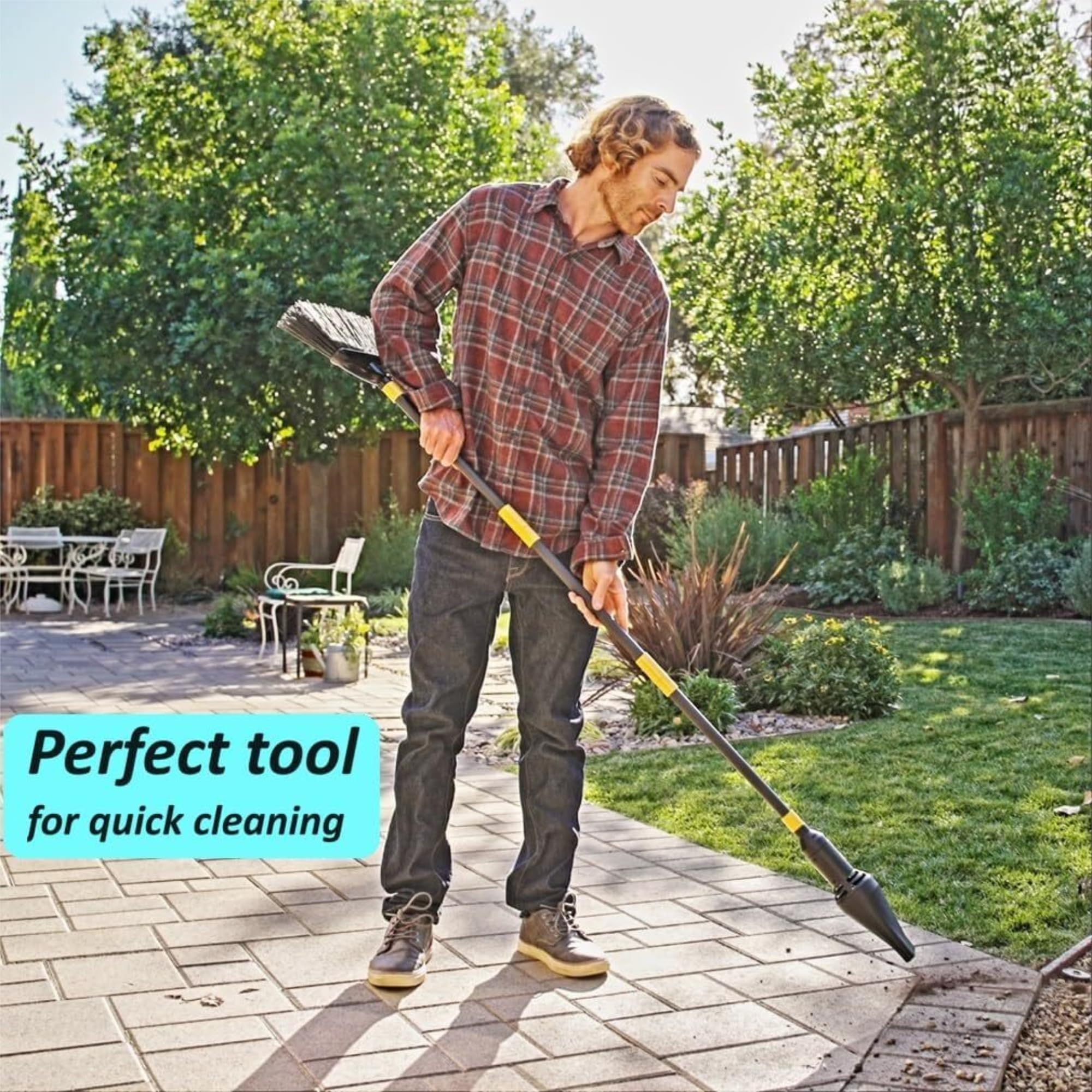 Aerobroom cordless leaf blower with USB charging cable