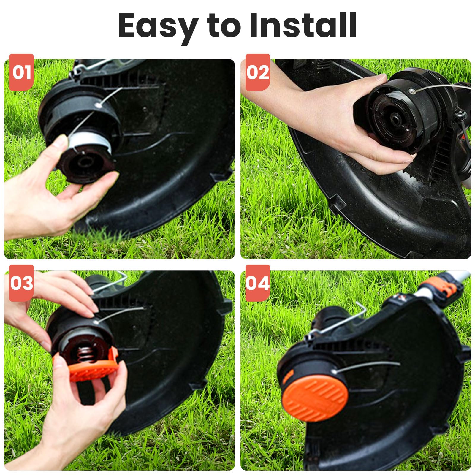 Aerodynamic design of KAKO AF100 spool for weed cutting