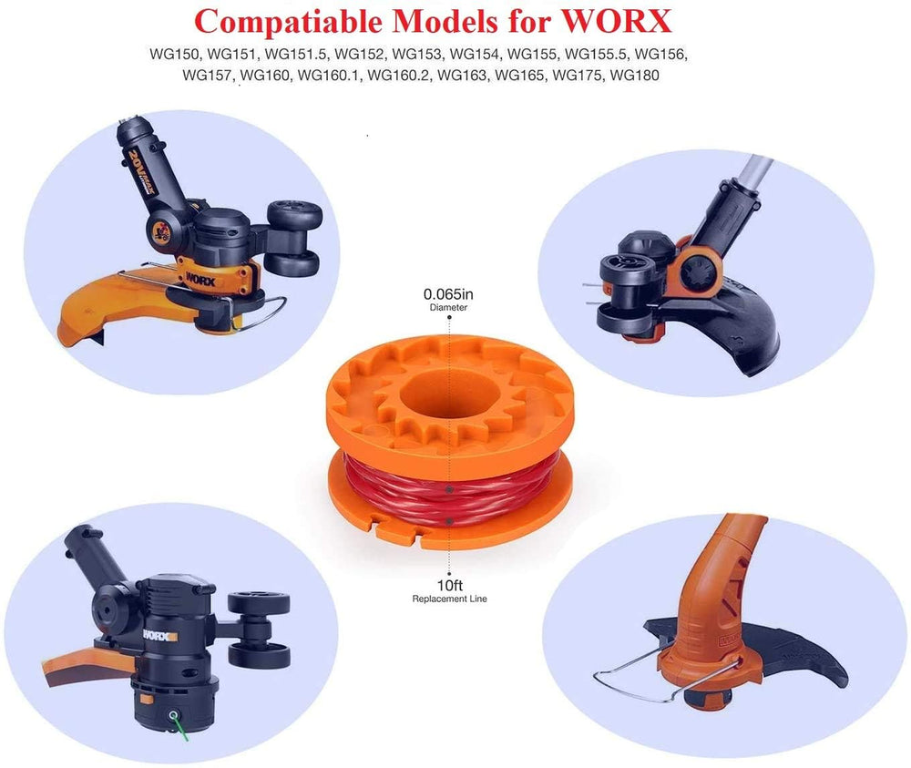 Aerodynamic shape of WA0010 Trimmer Spool for efficient cutting