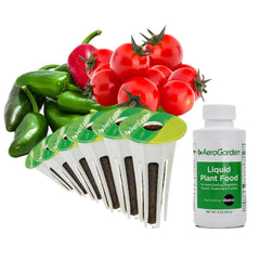 AeroGarden Salsa Garden Seed Pod Kit packaging with 6 pods