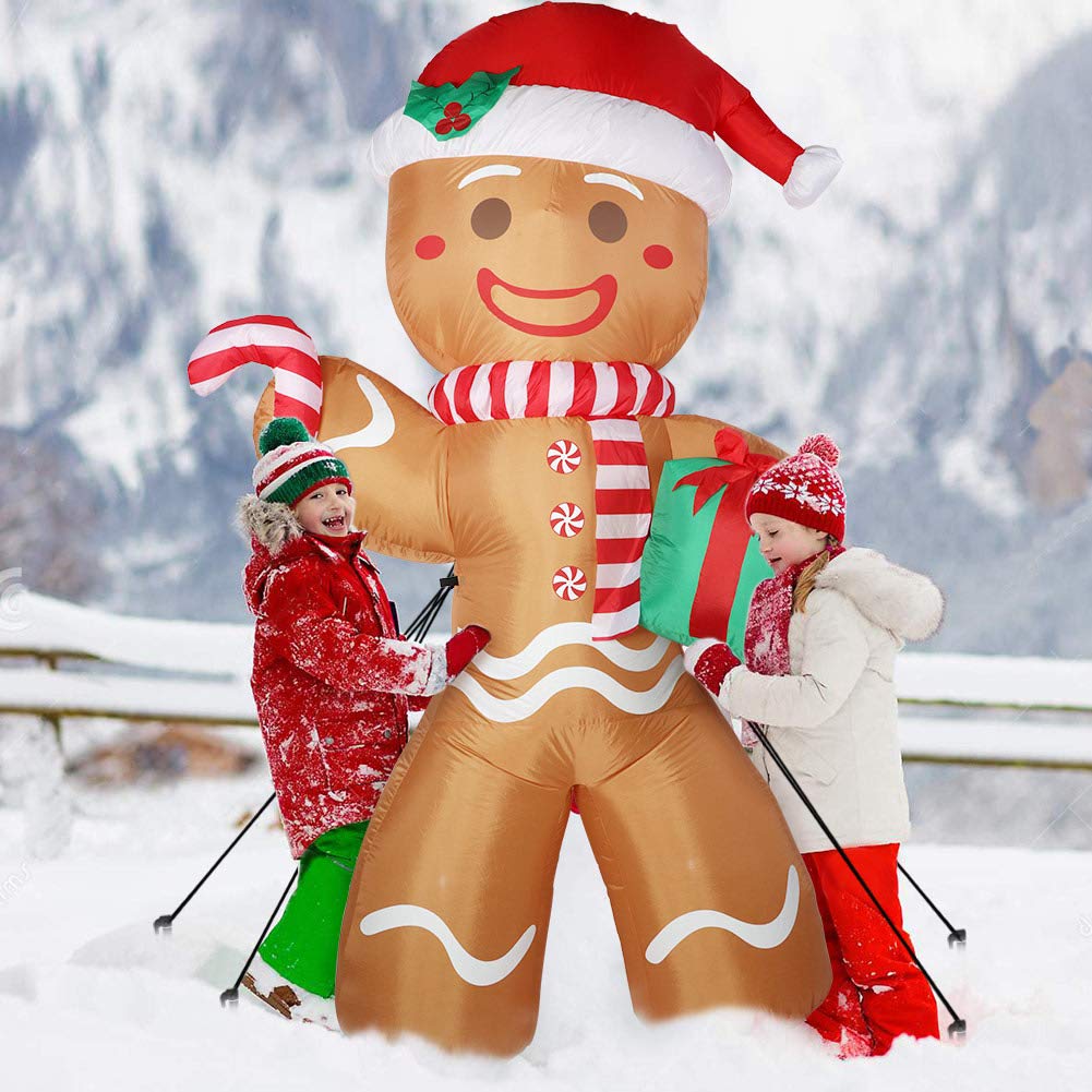AerWo inflatable gingerbread man packaging details