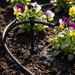 Afarnook black plastic irrigation stakes side view