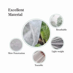 Agfabric plant cover on a garden bed protecting vegetables