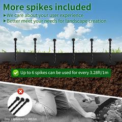 AggFencer Landscape Edging 33ft length with garden background