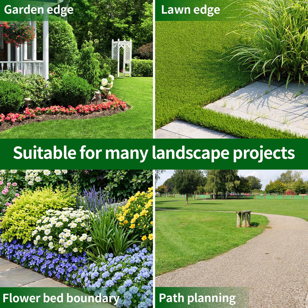 AggFencer Landscape Edging in a garden setting