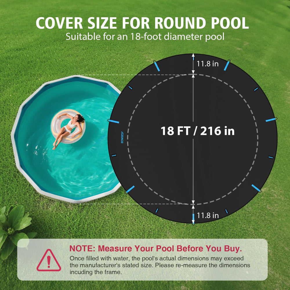 AGROAIDE 18ft Winter Pool Cover packed with accessories