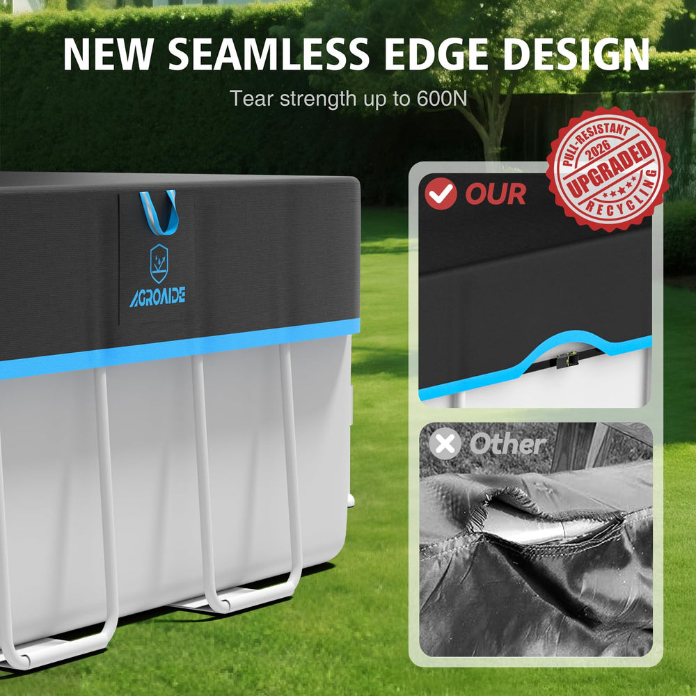 AGROAIDE heavy duty winter pool cover side view
