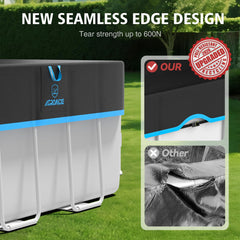 AGROAIDE pool cover details with ratchet and straps