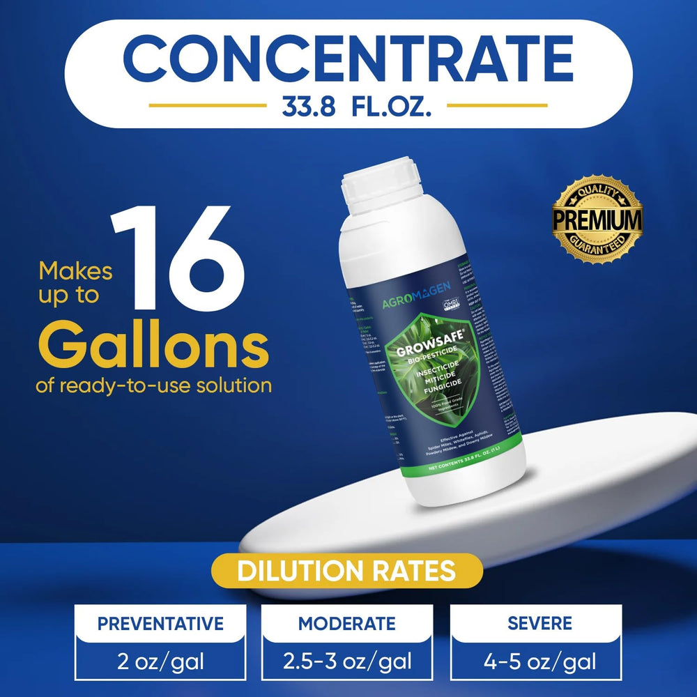 AgroMagen GrowSafe Bio-Pesticide for indoor plant care
