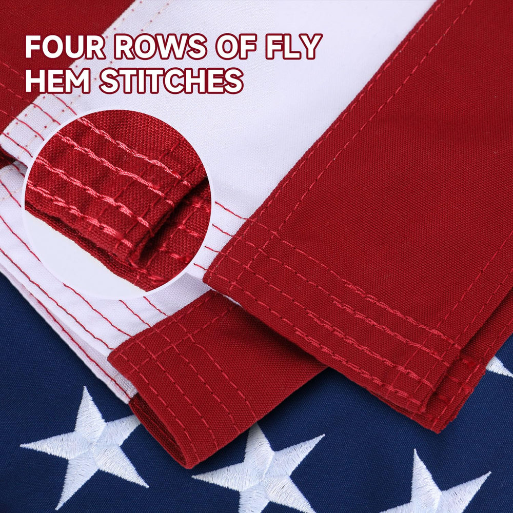 AGUIFLGS 5x8 Ft American Flag in outdoor setting