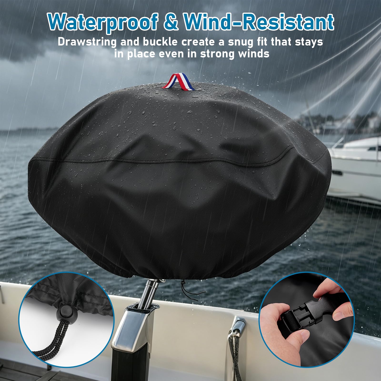 Agustone Boat Grill Cover installation handle