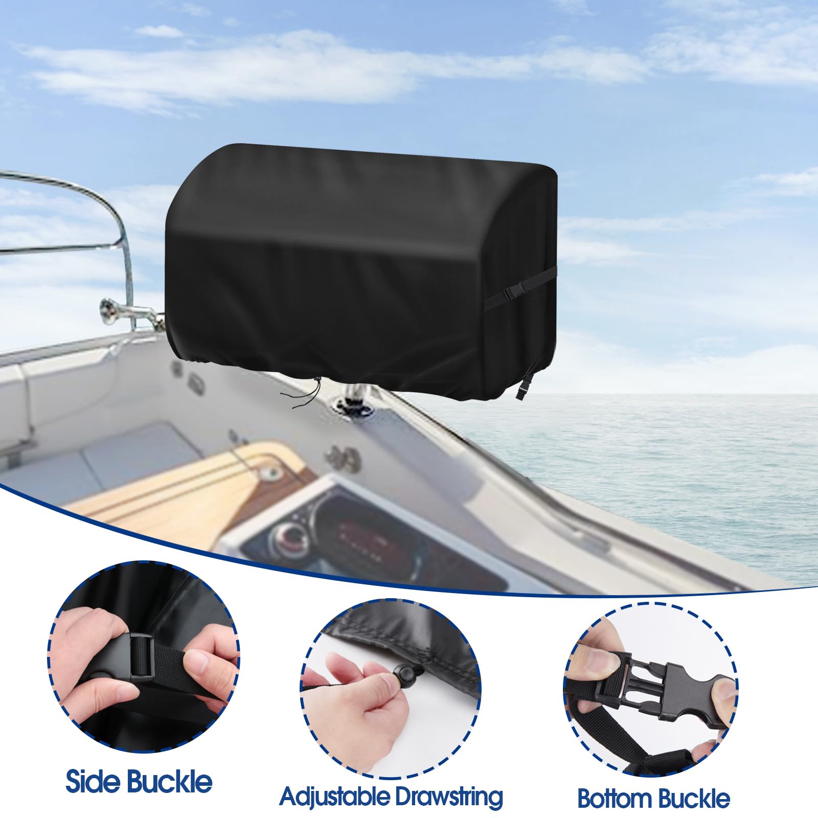 Agustone Boat Grill Cover on Magma Cabo Gas Grill
