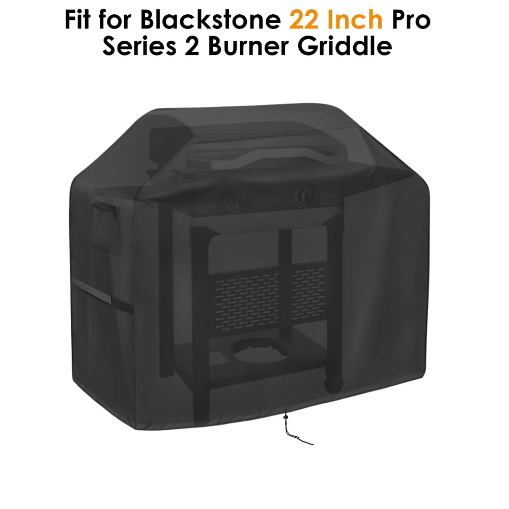 Agustone Grill Cover for Blackstone 22 inch griddle side view