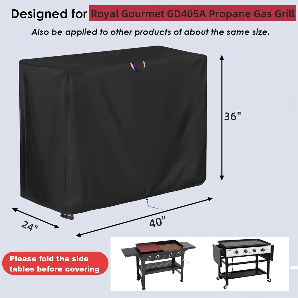 Agustone grill cover showing adjustable buckle and drawstrings