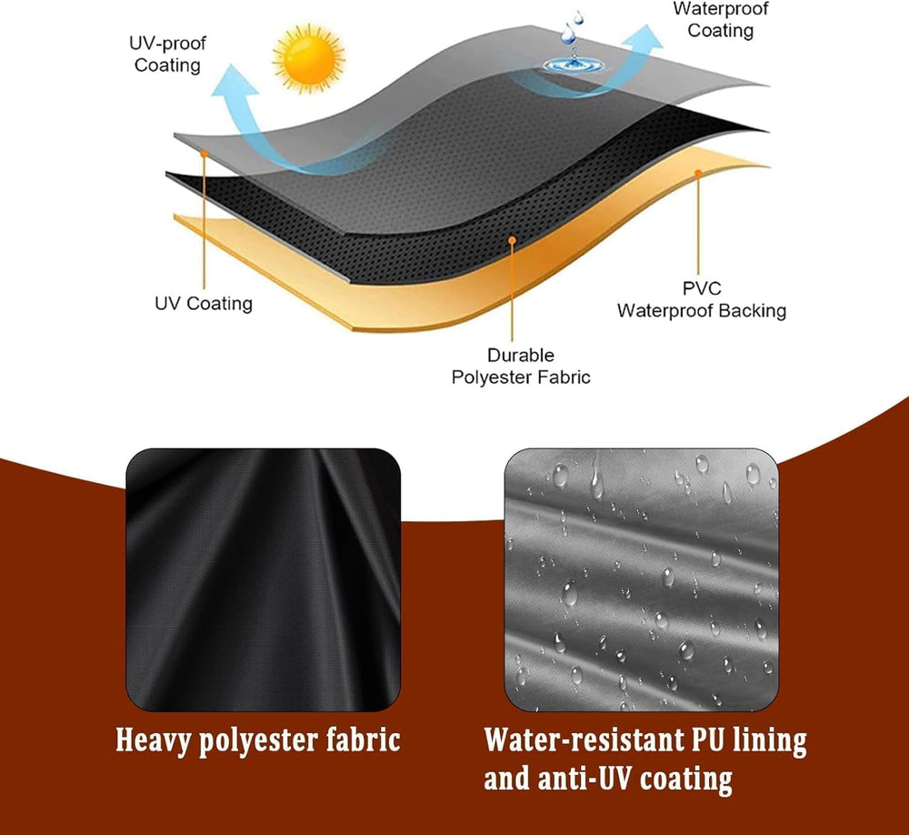 Agustone grill cover with handle for easy removal