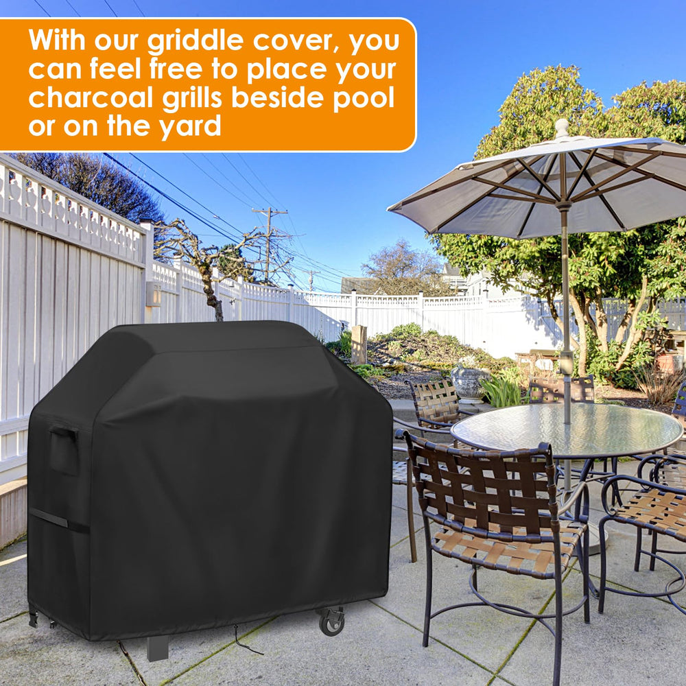 Agustone Grill Cover with top handle for easy removal
