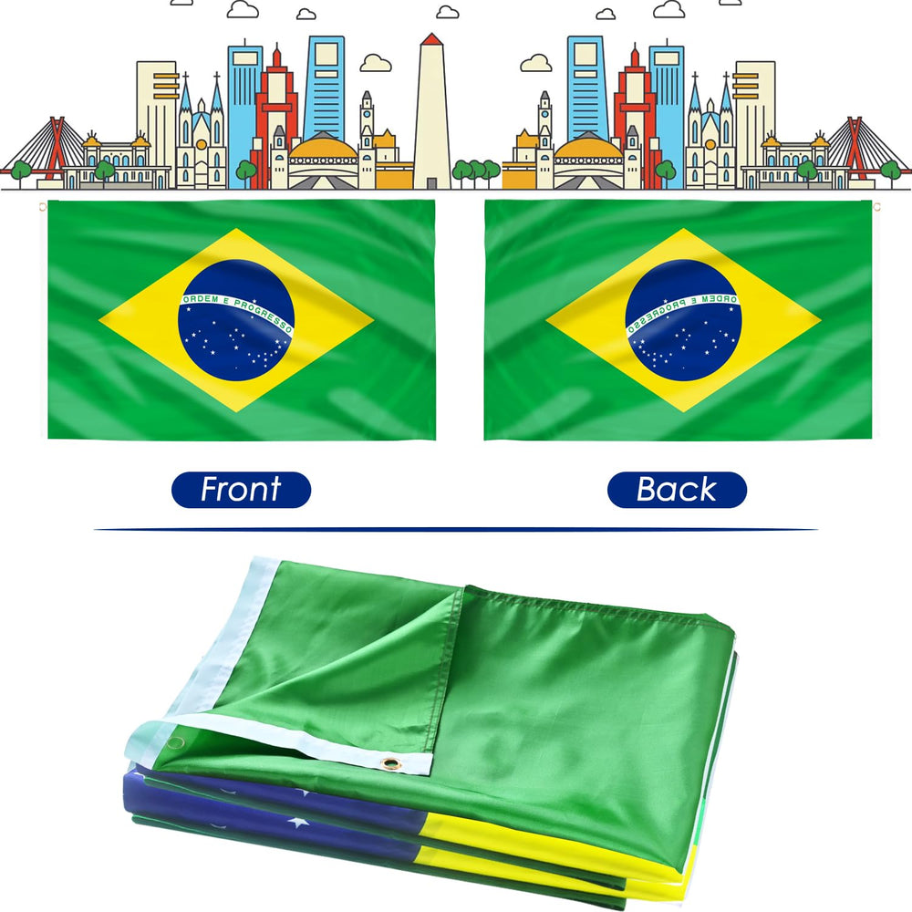 AhfuLife Brazil Flag during a street parade