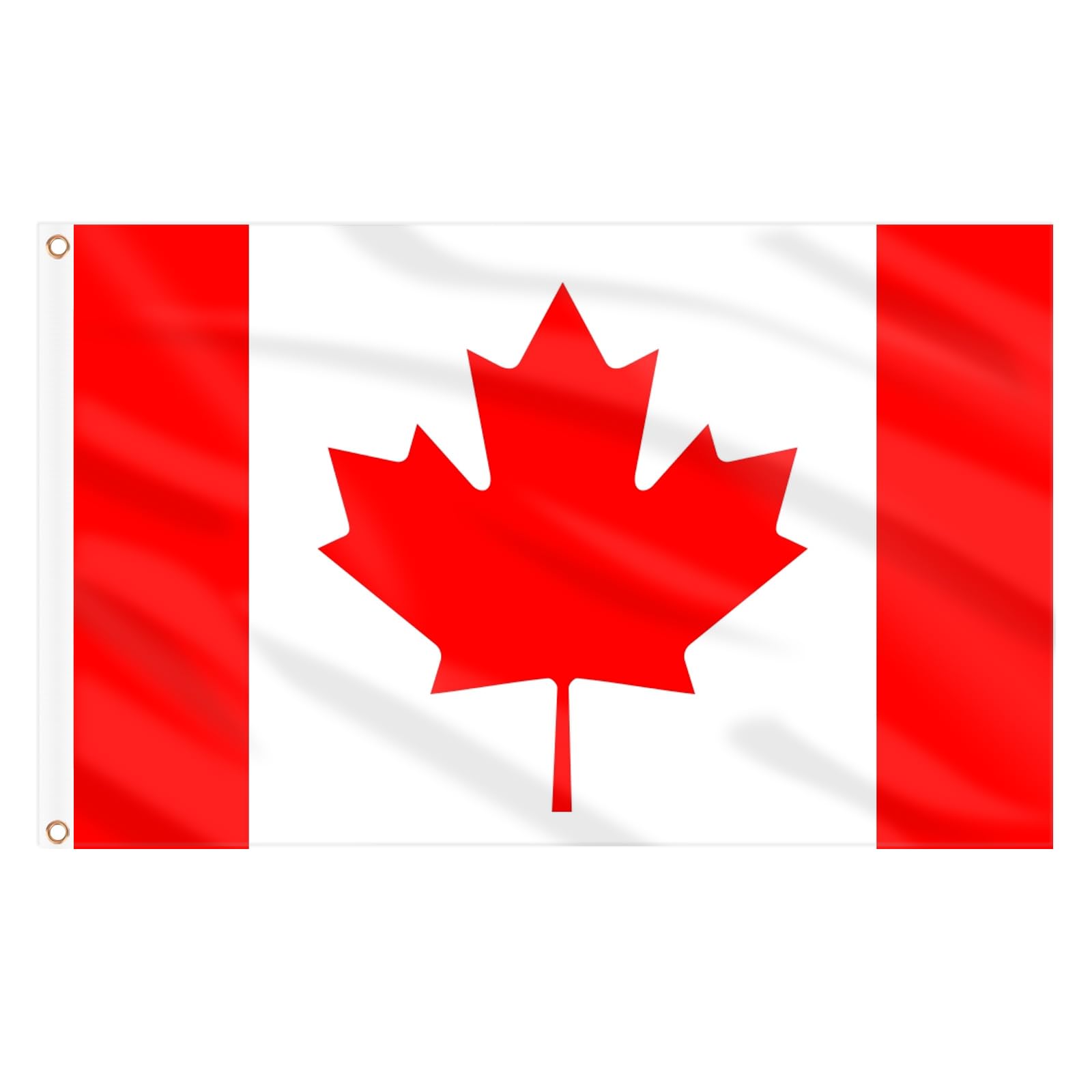 AhfuLife Canada Flag 3 x 5 Ft front view with vibrant red and white colors