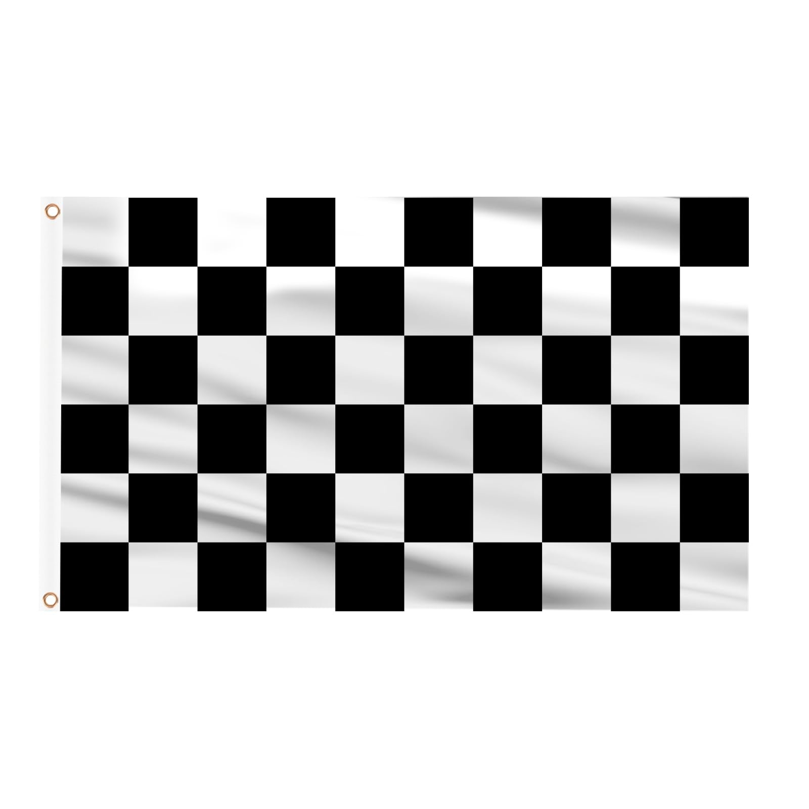 AhfuLife Checkered Flag 3x5 ft front view with brass grommets