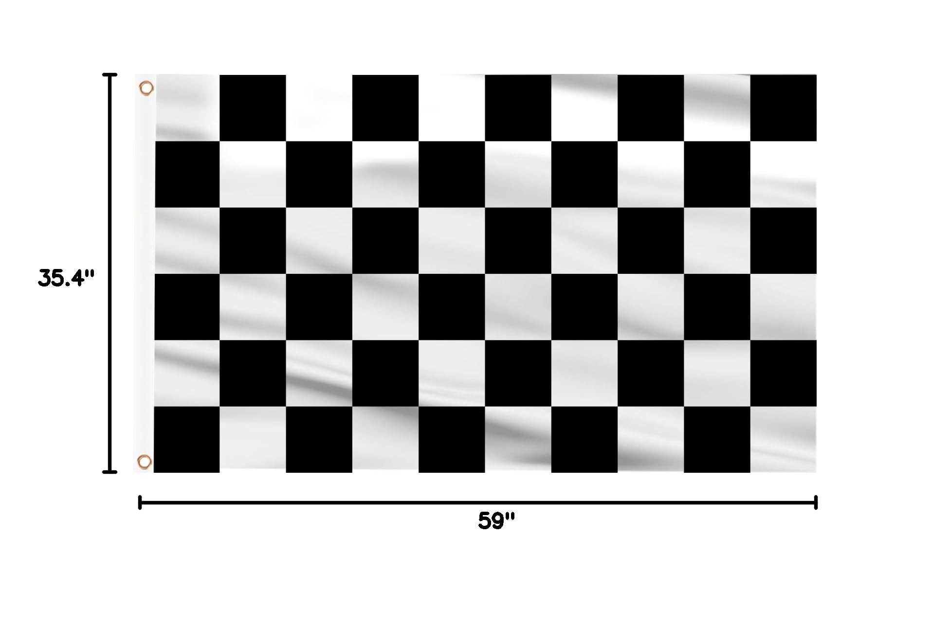AhfuLife Checkered Flag in use at a racing event
