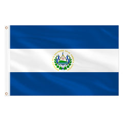 AhfuLife El Salvador flag 3x5 ft front view