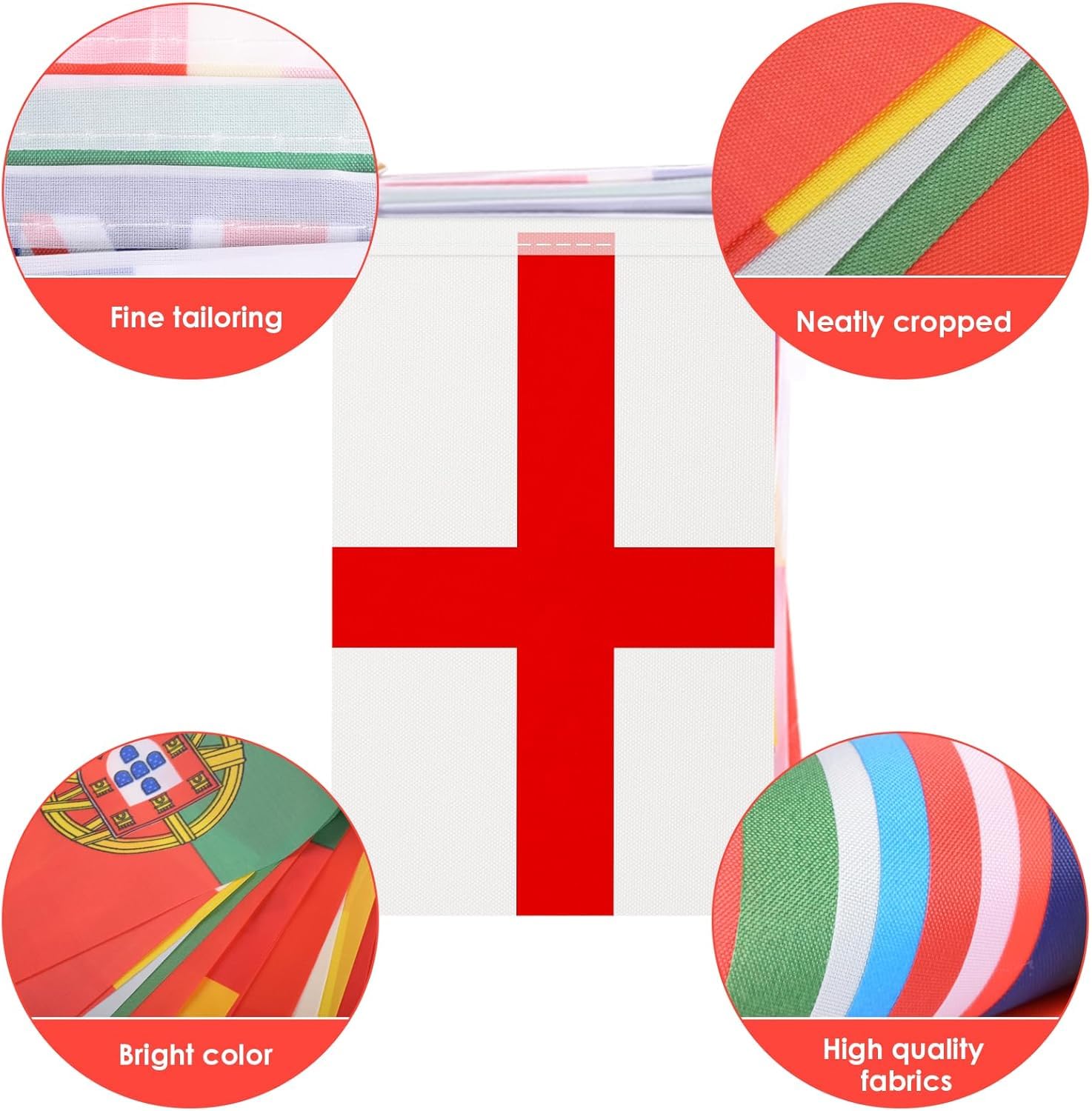 AhfuLife flags banner hanging at a sports-themed party