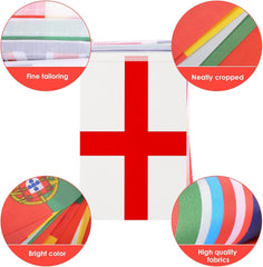 AhfuLife flags banner hanging at a sports-themed party