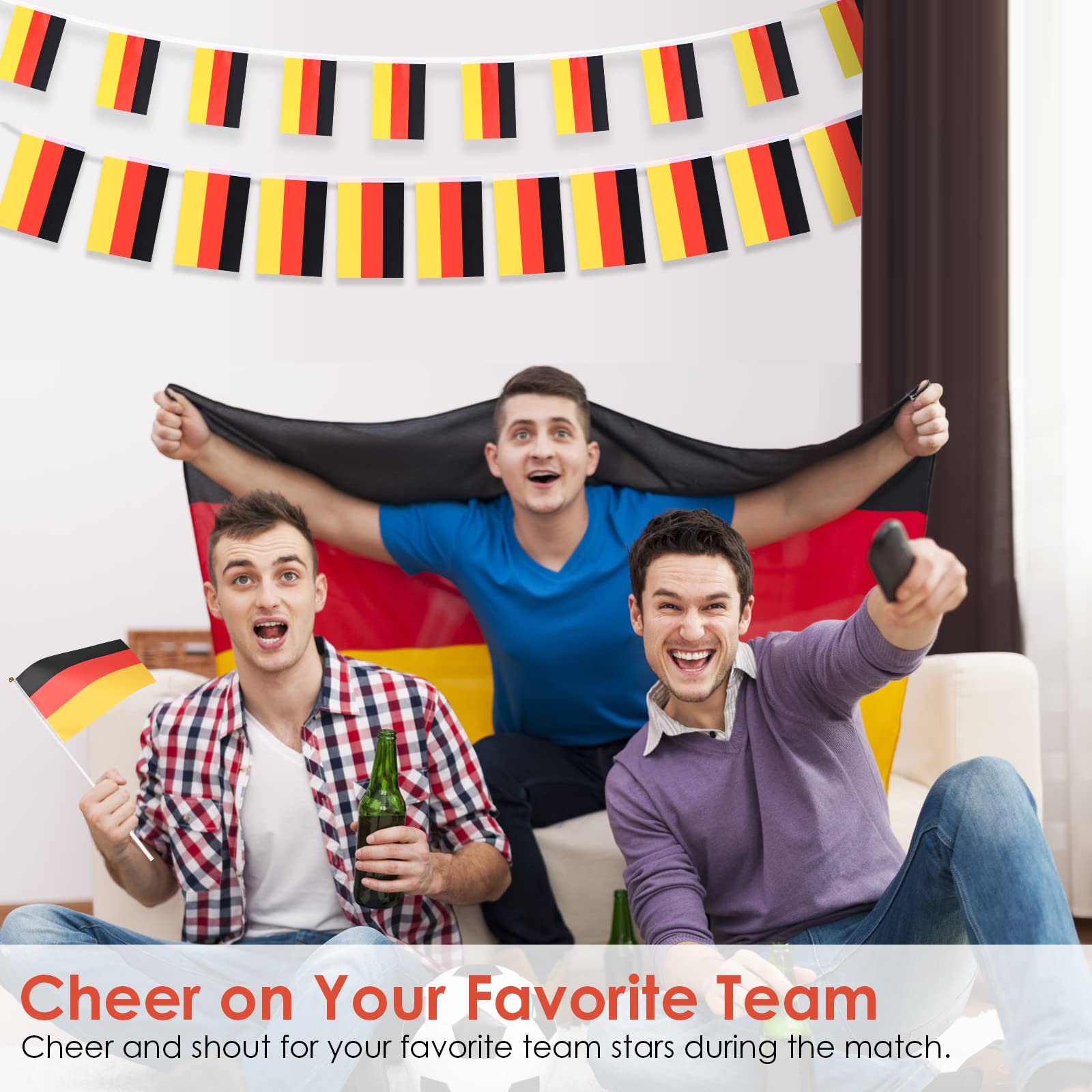 AhfuLife Germany Flag hanging on a balcony